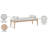 Priscilla Linen Textured Fabric Bench-1207316858-1207616445