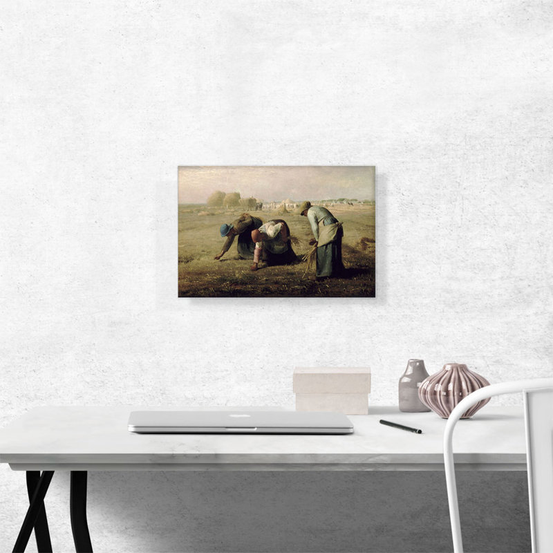 «The Gleaners 1857» par Jean-François Millet, reproduction d'art sur toile tendue, H 12 po x l 18 po x P 0,75 po