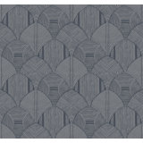 Meyberg Silver Geometric Wallpaper
