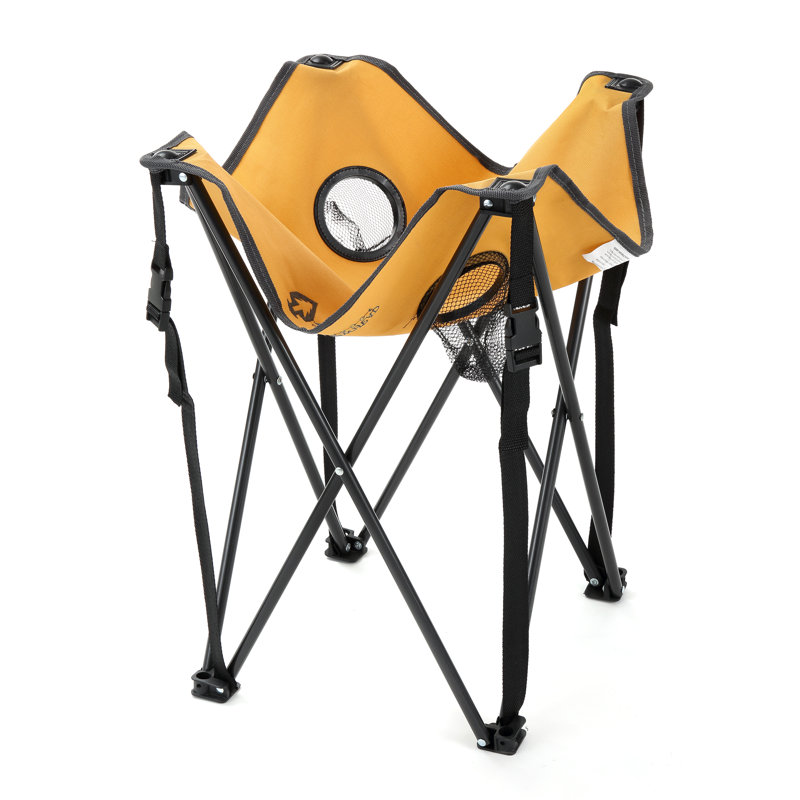 Table de camping pliante, Brun clair