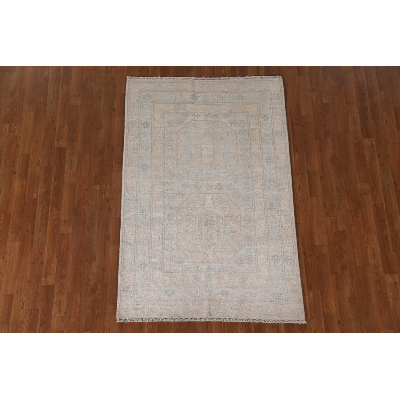 Vegetable Dye Oushak Turkish Area Rug 4x6