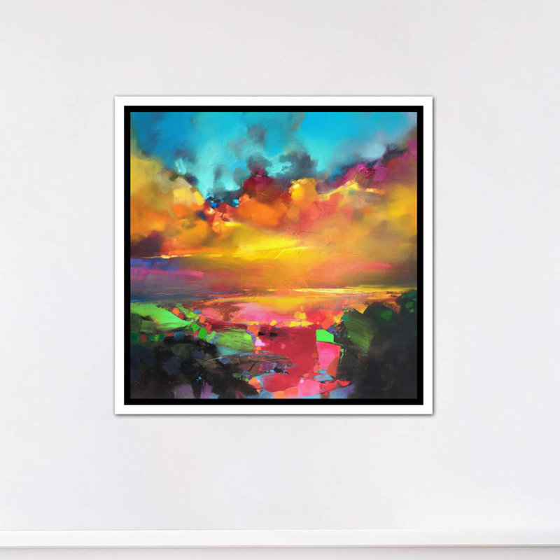 «Consson and Dissonance» par Scott Naismith - reproduction d'art, H 18 po x l 18 po x 1,5 po, Toile blanche encadrée