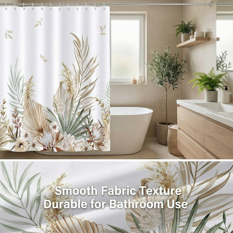 Rideau de douche Boho Botanical, 72*72