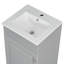 Meuble-lavabo de 18 po avec évier, système de tablettes en céramique avec lavabo et porte de finition facile d'entretien pour un lavabo silencieux et hygiénique à options multiples-465088575