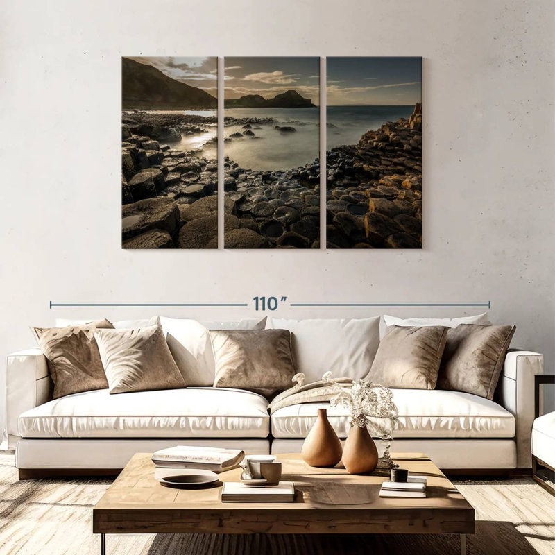 Aime Giant's Causeway At Sunset, 48" H x 74" W