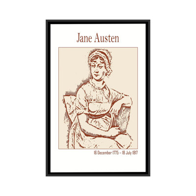 Jane Austen – English Novelist - Wall Art Print - Framed Canvas