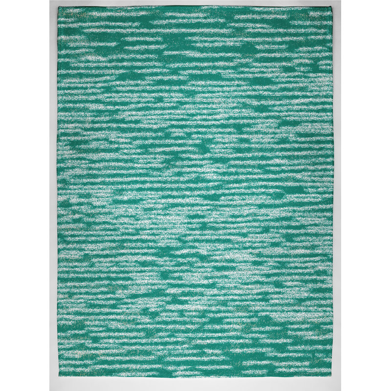 Brauer Plain Weave / Muslin Throw Blanket, Green