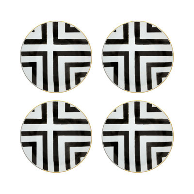 Sol Y Sombra Handmade Porcelain Dinner Plate