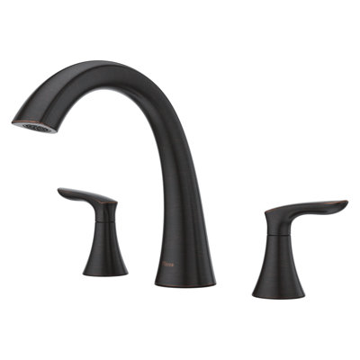 Garniture de robinet de baignoire romaine à deux poignées Weller