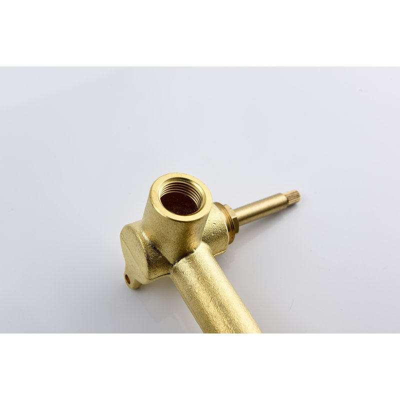 Bathroom Faucet Wall Mounted Bathroom Sink Faucet, Brushed Gold