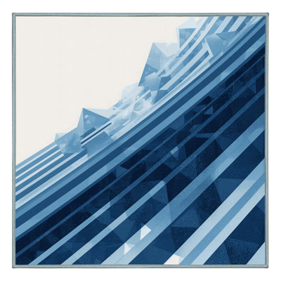 Soft Plush Easterly Contemporary Ombre Area Rug in Blue – SkyBlue Binding