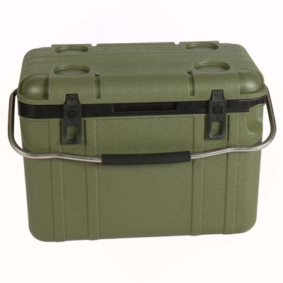 25 Quart Green Cooler, Ultra-Light Insulated Ice Chest – Heavy-Duty Hard Shell Cooler with 5-7Days Ice Retention for Camping, Tailgating, Job Site & Outdoor Adventures