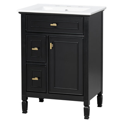 24-Inch Compact Vanity with Storage
