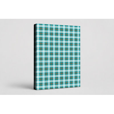 Toile bleu sarcelle et écossais - Équipes nationales de football sur toile