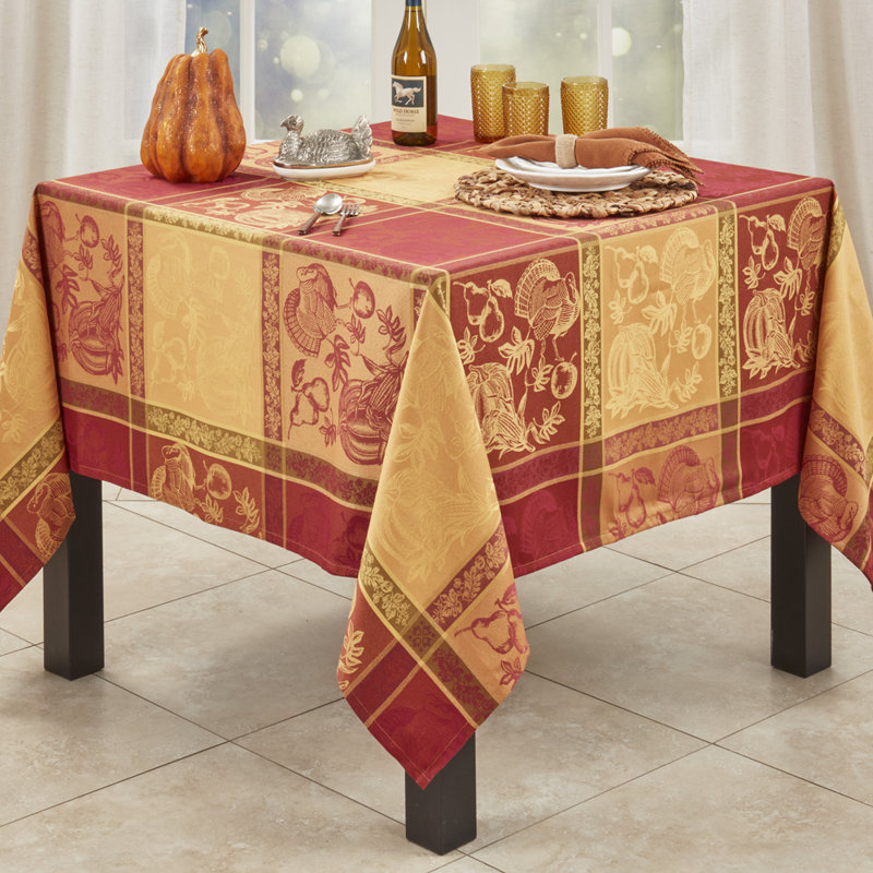Nappe multicolore jacquard des Fêtes