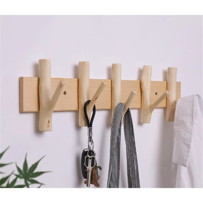 Branchout Solid Wood Hook Rack