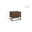 Darwin 2 Drawer Bedside Table