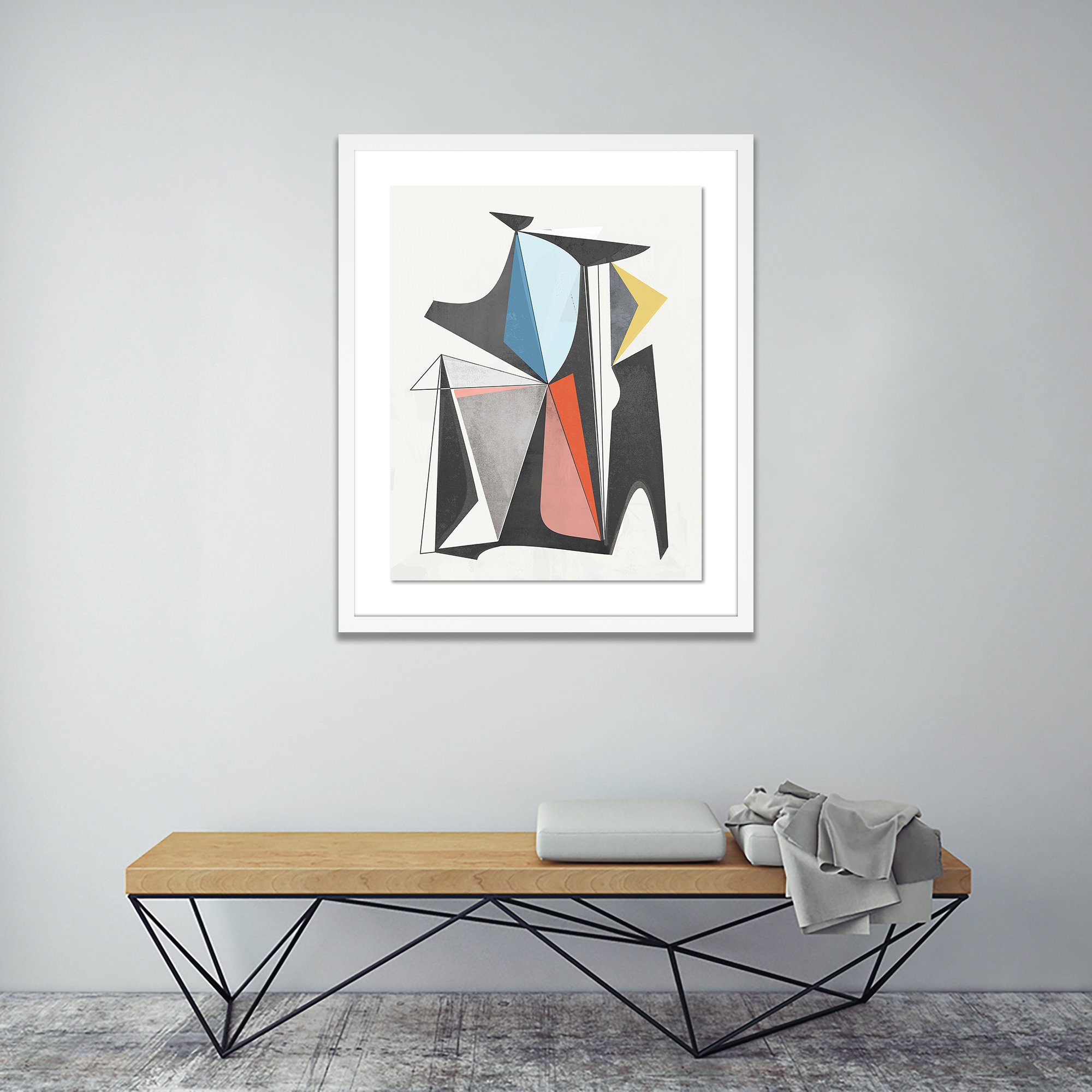M7V2 by Bangbouh Studio, White, 60" H x 49" W x 2.5" D