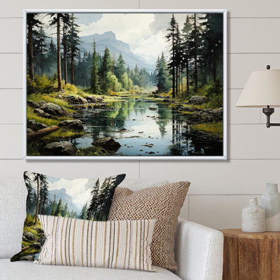 Canada Whispering Pines III, reproduction d'art sur toile