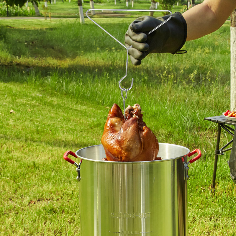Friteuse à dinde au propane haute pression à brûleur unique VEVOR