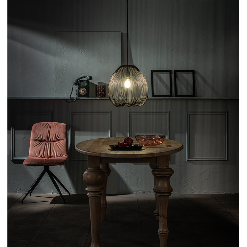 Drinkard 1 - Light Black Single Pendant, Black