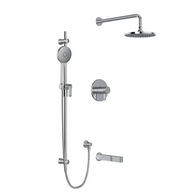 Paradox 1/2" Thermostatic & Pressure Balance Shower System with up to 5 Shared Functions featuring RioWise Valve Technology