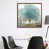 Classic Brown Wood Framed Canvas