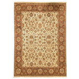 Handmade Silk and Wool Area Rug