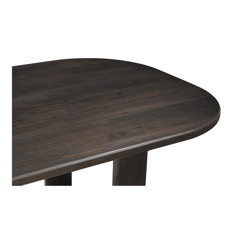 Glenn Oval Dining Table Dark Brown