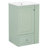 Bathroom Vanity with Ceramic Sink (Green)-1714670436