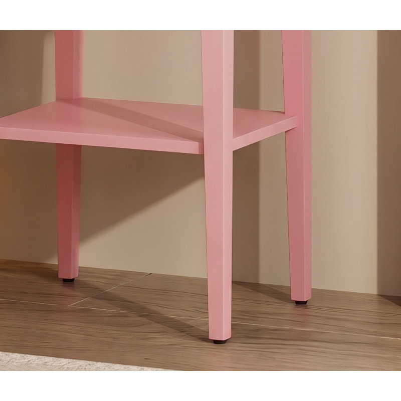 Nowra Pink Nightstand, Pink