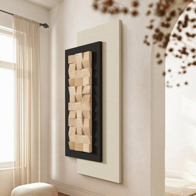 Mid-Century Modern Canvas Rectangular Wall art for Living Room