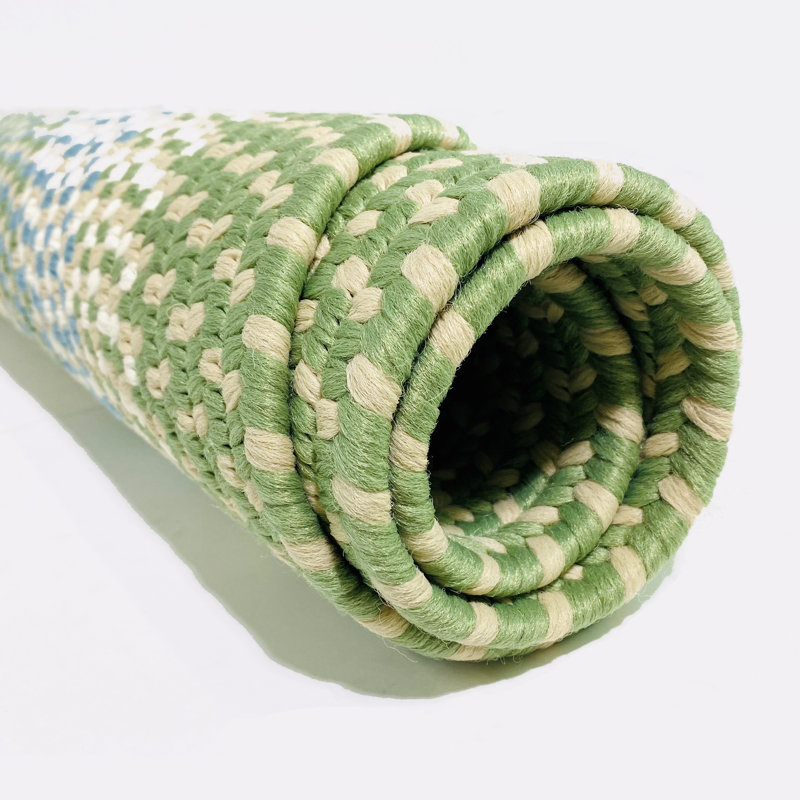Tapis intérieur / extérieur Quinebaug - vert, Ovale 3 pi 6 po x 5 pi 6 po