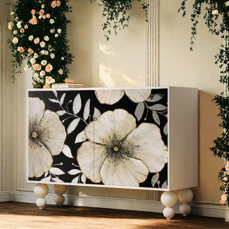 Entrance Cabinet Side Cabinet Accent Cabinet, White