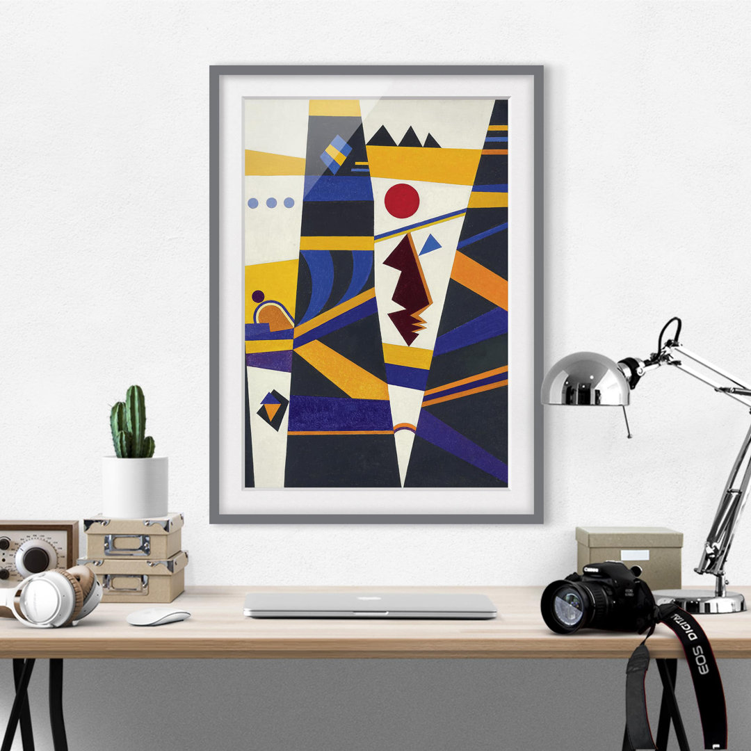 Gerahmtes Poster Bindung des Lebens von Wassily Kandinsky