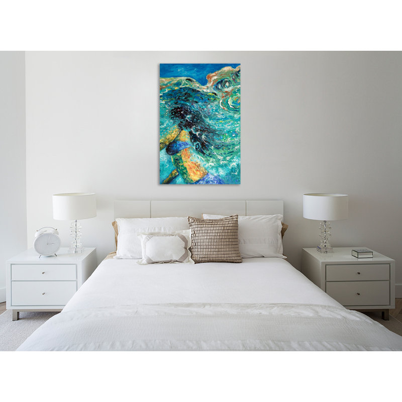 "Esmeralda", toile tendue par Chiara Magni, H 36 po x l 24 po x P 1,5 po
