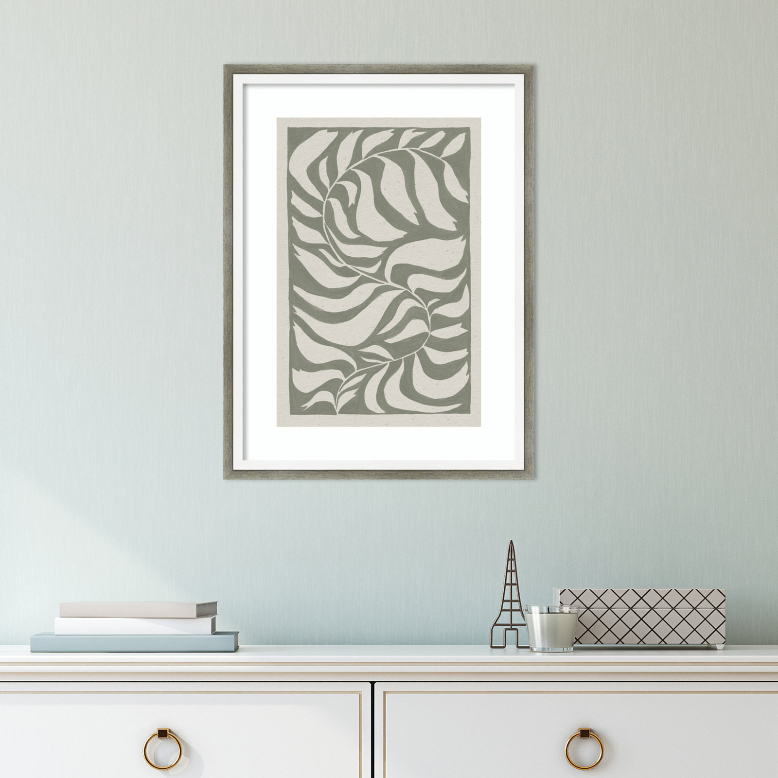 Winding Vine by Moira Hershey, Gray, 17" H x 13" W x 2" D