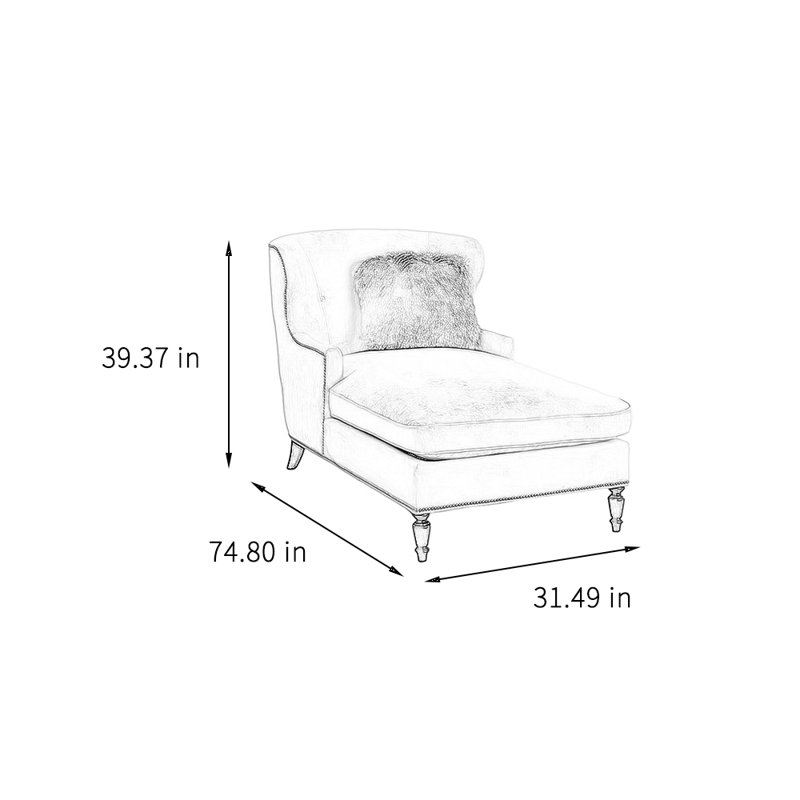 Simple creative modern leisure home chaise longue