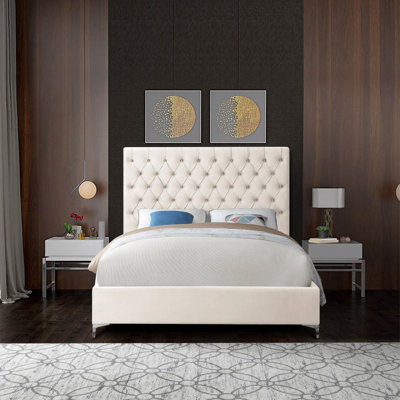 Tête de lit capitonnée Croft Velvet Bed