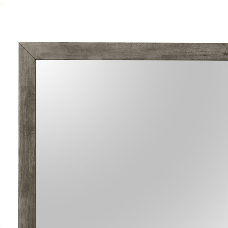 Miroir mural chic Chic transitionnel, Gris, 41,03 po x 41,03 po