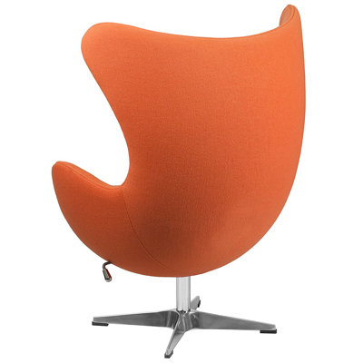 Fauteuil ballon pivotant en polyester de 34 po de large Isanti