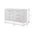 Whitby Glam Dresser, White