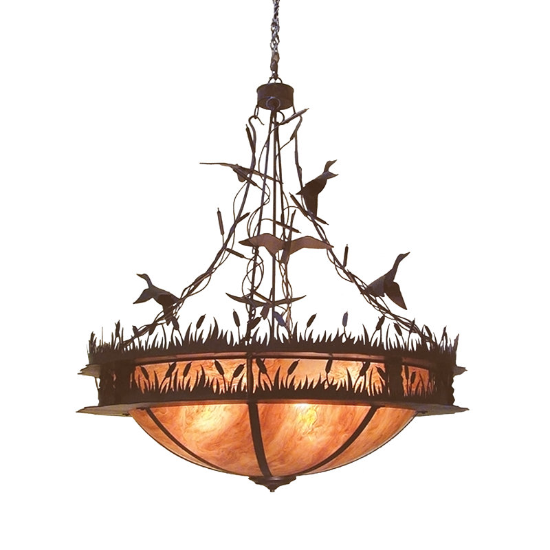 Ducks In Flight 4 - Light Chandelier