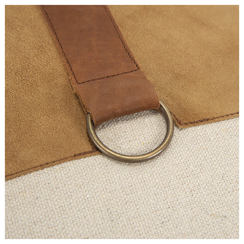 Coussin en cuir 
