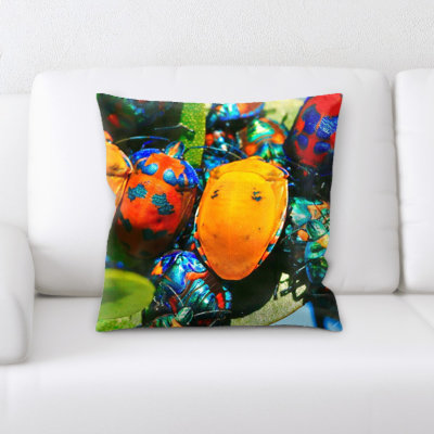 Microsuede Reversible Throw Pillow