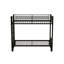 Black Twin Metal Pull - Out Bunk Bed, Space Saving, Guardrail, Built In , Easy Assembly And Maintenance For Bedroom Styling