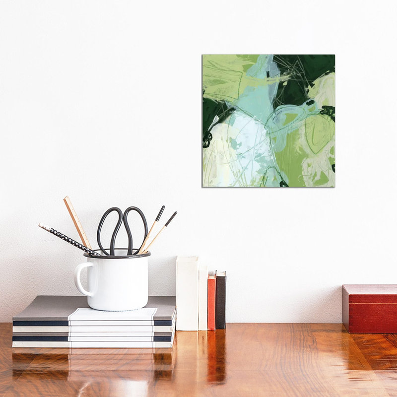 Verdant Vortex II 1 Piece Wrapped Canvas Painting, 30.48cm H x 30.48cm W x 1.91cm D