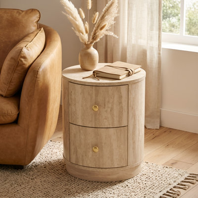 19.5" Accent Pillar Side Table