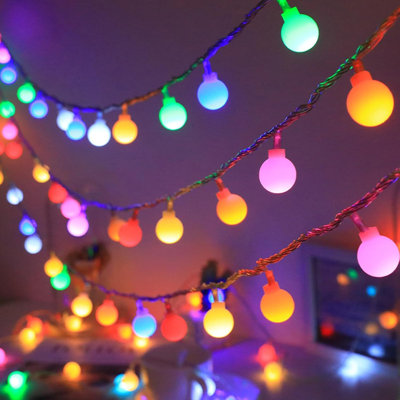 46ft Smart Colour Changing Globe String Lights, 100 Led Rgb, App & Remote Control, Timer, Waterproof For Indoor & Outdoor Decor