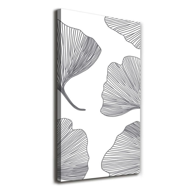 Ginkgo 1 Piece Wrapped Canvas Wall Art